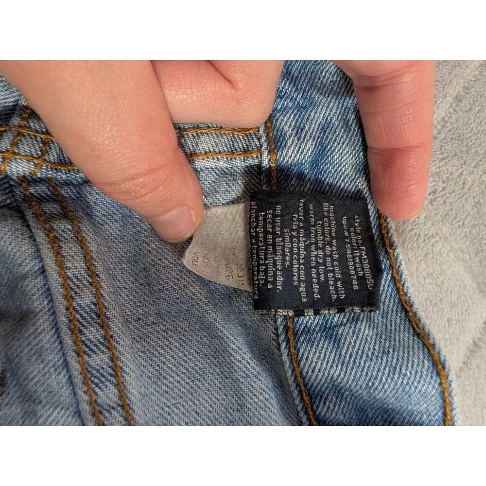 Faded Glory Men’s Size 36/29 Straight Leg Blue Denim Jeans 100% Cotton